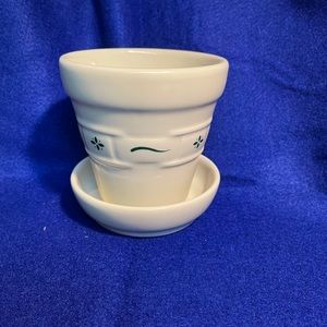 Longaberger woven traditions flower pot